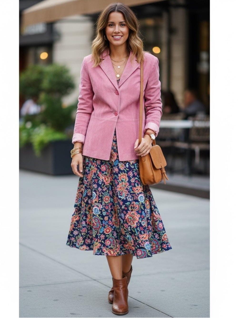 BLAZER - Relativity Rose Pink Suede Blazer Jacket - Size 1X